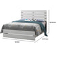 Queen Bed with Panel Headboard and Footboard White By Casagear Home BM242650