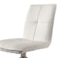 Dining Chair with Swivel Leatherette Seat Set of 2 White By Casagear Home BM243345