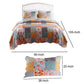 3 Piece King Quilt Set with Floral Print Multicolor By Casagear Home BM245656