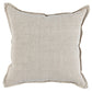 Throw Pillow with Hand Applique Design and Knife Edge Finish Gray By Casagear Home BM245712