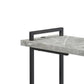 Side Table with Plugin and Cantilever Base Gray By Casagear Home BM245912