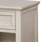 Nightstand with Plank Front Drawer and 1 Open Shelf White By Casagear Home BM245933