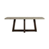 Elodie Grey Concrete and Dark Grey Oak Rectangle Dining Table By Casagear Home BM246001