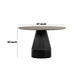 Revival Concrete and Oak Round Dining Table By Casagear Home BM246005