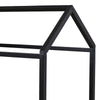 Twin Bed Frame with House Shaped Design Black By Casagear Home BM248079