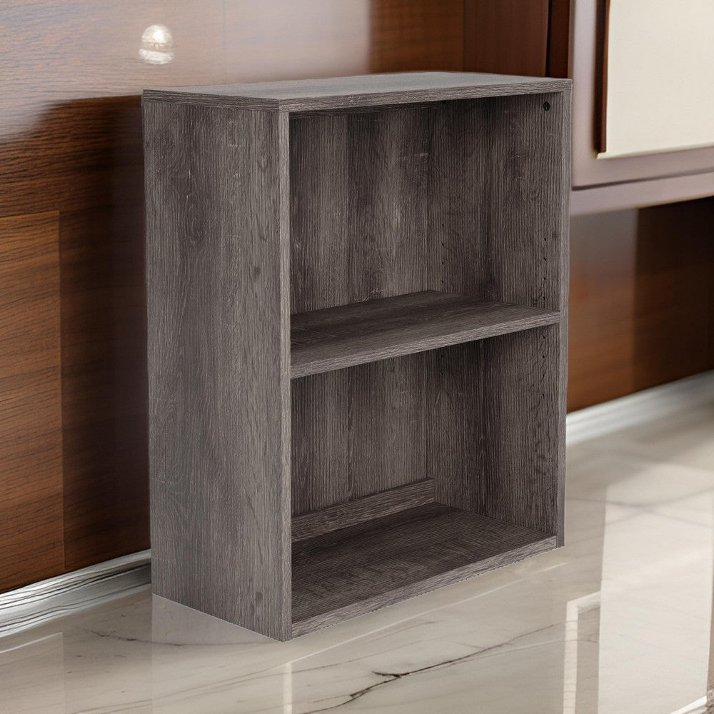 Small Bookcase with 1 Adjustable Shelf, Taupe Brown By Casagear Home