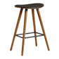 26 Inch Faux Leather Counter Height Backless Bar Stool Brown By Casagear Home BM248148