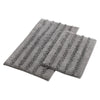 Veria 2 Piece Bath Mat with Textured Loops Details The Urban Port, Charcoal Gray By Casagear Home