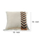 Veria Pillow Cover with Herringbone Design The Urban Port Multicolor By Casagear Home BM250076