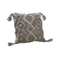 Veria Decorative Pillow Cover with Geometric Texture The Urban Port, Gray By Casagear Home