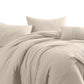 Veria 4 Piece Queen Comforter Set with Deep Stitching The Urban Port Beige By Casagear Home