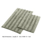 Veria 2 Piece Bath Mat with Textured Loops Details The Urban Port Sage Green By Casagear Home BM250099