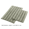 Veria 2 Piece Bath Mat with Textured Loops Details The Urban Port Sage Green By Casagear Home BM250099