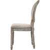 Side Chair with Oval Padded Back and Turned Legs Set of 2 Brown By Casagear Home BM250244