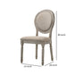 Side Chair with Oval Padded Back and Turned Legs Set of 2 Brown By Casagear Home BM250244