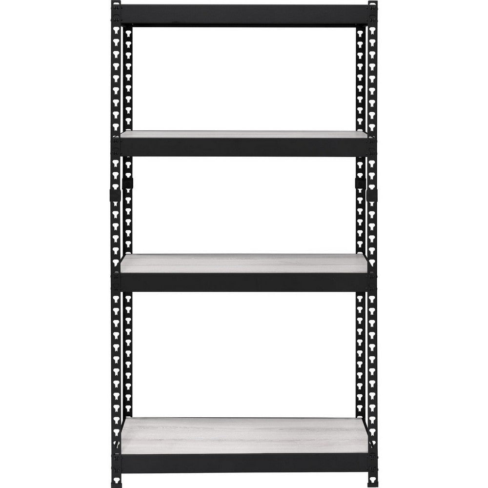 4 Tier Bookshelf with MDF Adjustable Shelves Black By Casagear Home BM250340