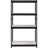 4 Tier Bookshelf with MDF Adjustable Shelves Black By Casagear Home BM250340