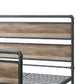 Metal Framed Full Bed Brown and Gray By Casagear Home BM250383