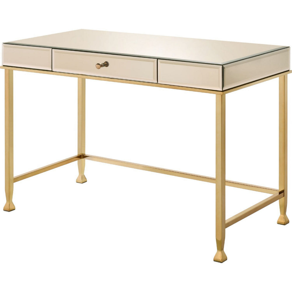 Rectangular Storage Writing Desk Pink By Casagear Home BM250400