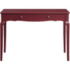 Wooden Storage Drawer Glide Writing Desk Red By Casagear Home BM250410