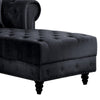 2 Piece Sectional Sofa Set with Chesterfield Design Black By Casagear Home BM250595