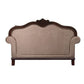 Loveseat With Crowned Top and Fabric Upholstery Beige By Casagear Home BM250631