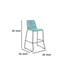 Outdoor Bar Stool with Fishbone Rope Weaving Set of 2 Blue By Casagear Home BM250744