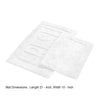 Veria 2 Piece Bath Mat with FRESH Sculpted Details The Urban Port White By Casagear Home BM250887