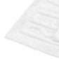 Veria 2 Piece Bath Mat with RELAX Sculpted Details The Urban Port White By Casagear Home BM250892