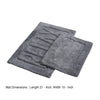 Veria 2 Piece Bath Mat with RELAX Sculpted Details The Urban Port Black By Casagear Home BM250895