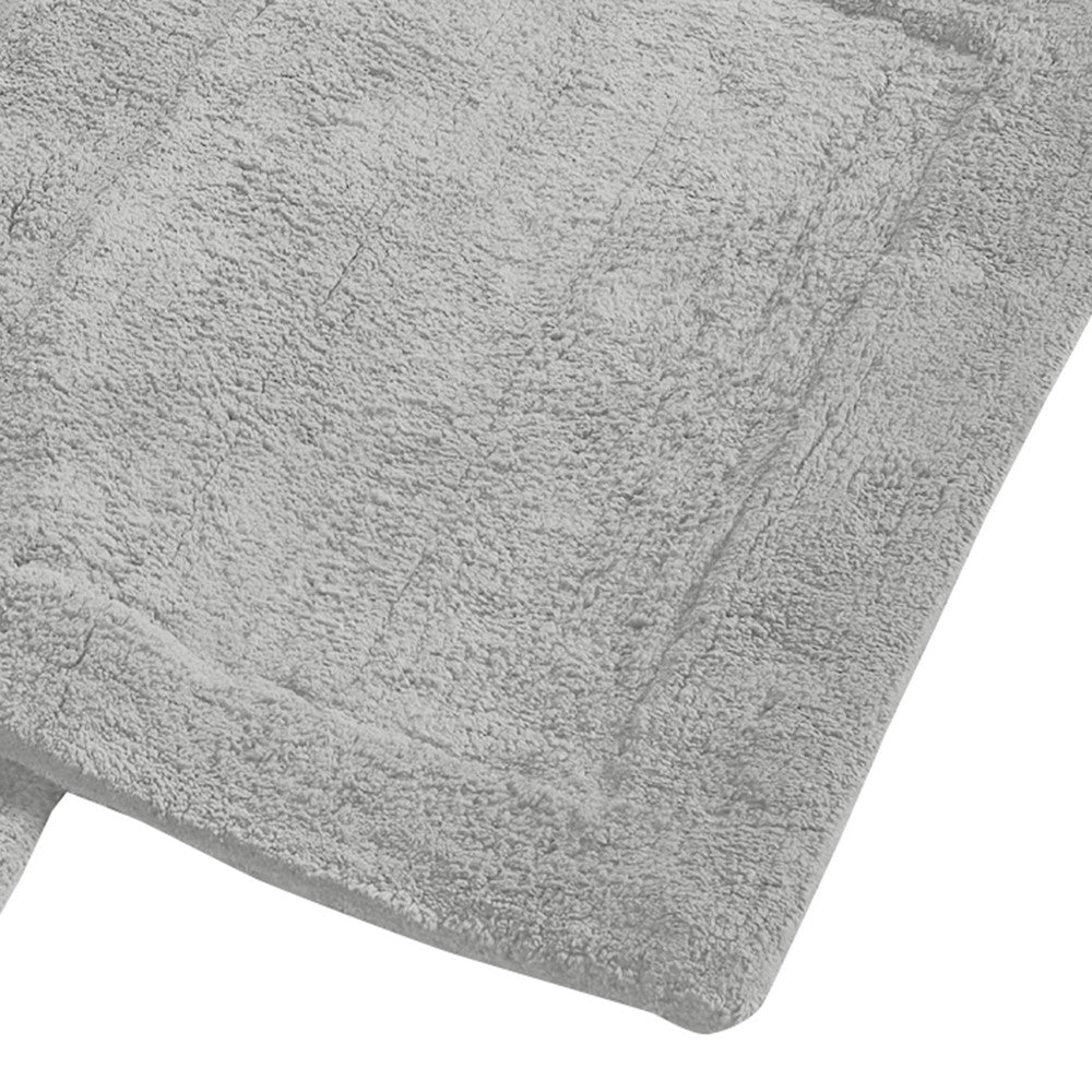 Veria 2 Piece Bath Mat with RELAX Sculpted Details The Urban Port Gray By Casagear Home BM250896