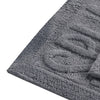 Veria 2 Piece Bath Mat with SPLASH Sculpted Details The Urban Port Black By Casagear Home BM250900