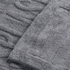 Veria 2 Piece Bath Mat with SPLASH Sculpted Details The Urban Port Black By Casagear Home BM250900