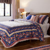 Loir 2 Piece Twin Quilt Set with Floral Print Multicolor By Casagear Home BM250977