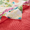 Aulne 2 Piece Twin Quilt Set with Leaf Print Multicolor By Casagear Home BM251005