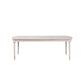 Dining Table with Leaf Extension and Reeded Legs Antique White By Casagear Home BM252299