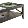 Coffee Table With Tapered Legs Gray By Casagear Home BM252425