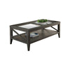 Coffee Table With Tapered Legs, Gray By Casagear Home