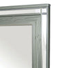 Mirror with LED and Mirrored Trim Accent Silver By Casagear Home BM252477