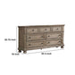 Dresser with 1 Hidden Drawer and Weathered Look Gray By Casagear Home BM252503