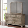 Dresser with 1 Hidden Drawer and Weathered Look Gray By Casagear Home BM252503