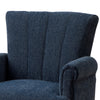 Accent Chair with Fabric Upholstery and Channel Tufting Navy Blue By Casagear Home BM252572