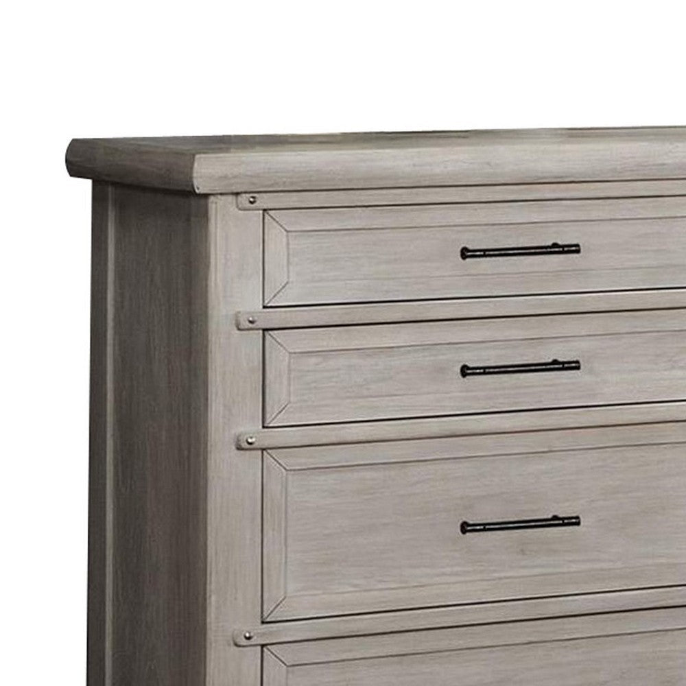 Dresser with Elegant Pull Handles Antique White By Casagear Home BM253012