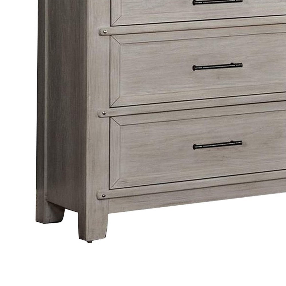 Dresser with Elegant Pull Handles Antique White By Casagear Home BM253012