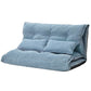 Adjustable Foldable Leisure Futon Sofa with Tufting, Blue By Casagear Home