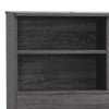 Twin Bookcase Headboard with 6 Open Compartments Distressed Gray By Casagear Home BM261489