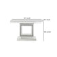 Console Table with Mirror Frame and Square Open Base Silver By Casagear Home BM261701