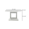 Console Table with Mirror Frame and Square Open Base Silver By Casagear Home BM261701