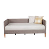 Daybed with Wooden Frame and Fabric Upholstery Dark Gray By Casagear Home BM261847