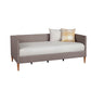 Daybed with Wooden Frame and Fabric Upholstery, Dark Gray By Casagear Home